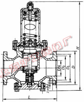 Y42X-16��Y42X-16C �ͱ�Ĥʽ�p���y���μ��Y(ji��)��(g��u)�ߴ�ʾ��D